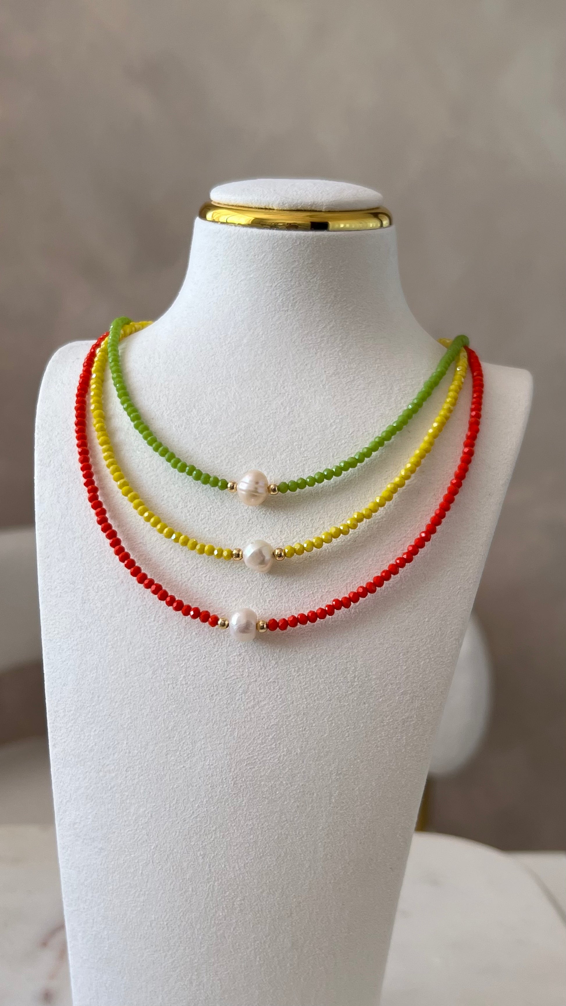 Pearl necklaces