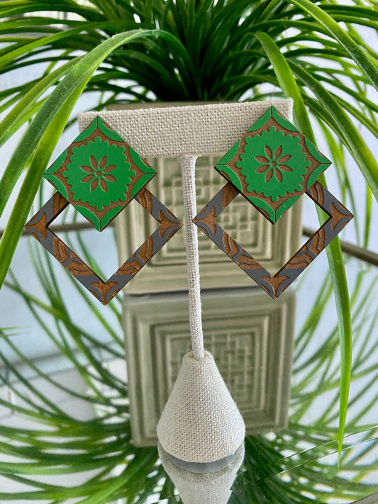 Wood Earring