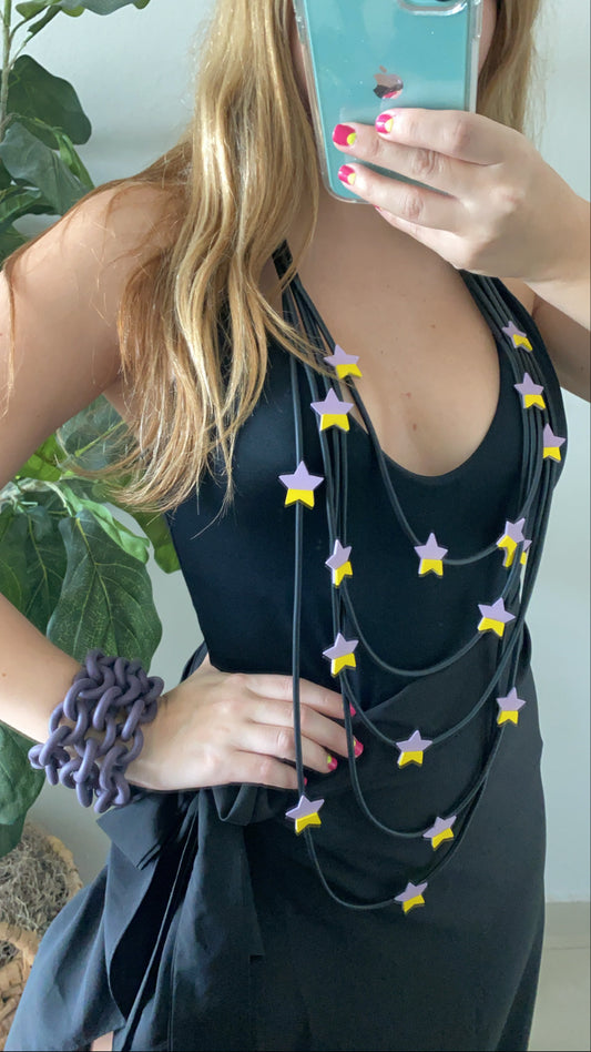 Purple + Yellow Stars