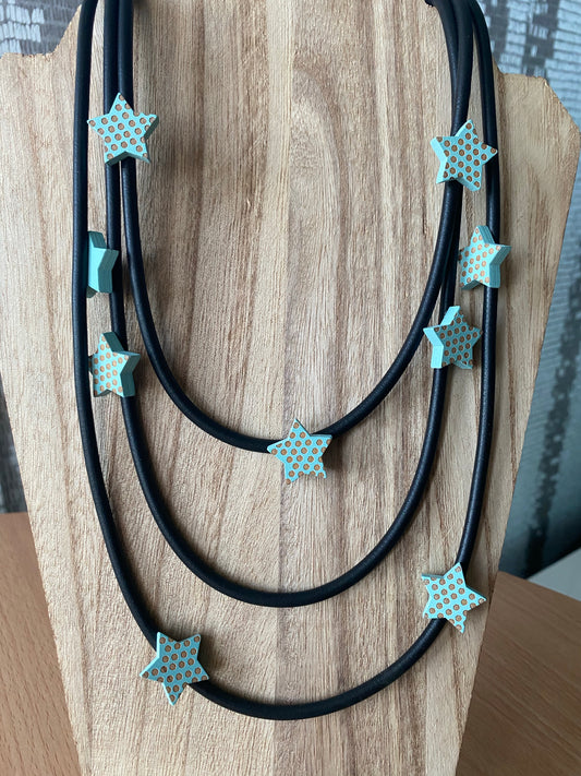Baby Blue Dotted Stars