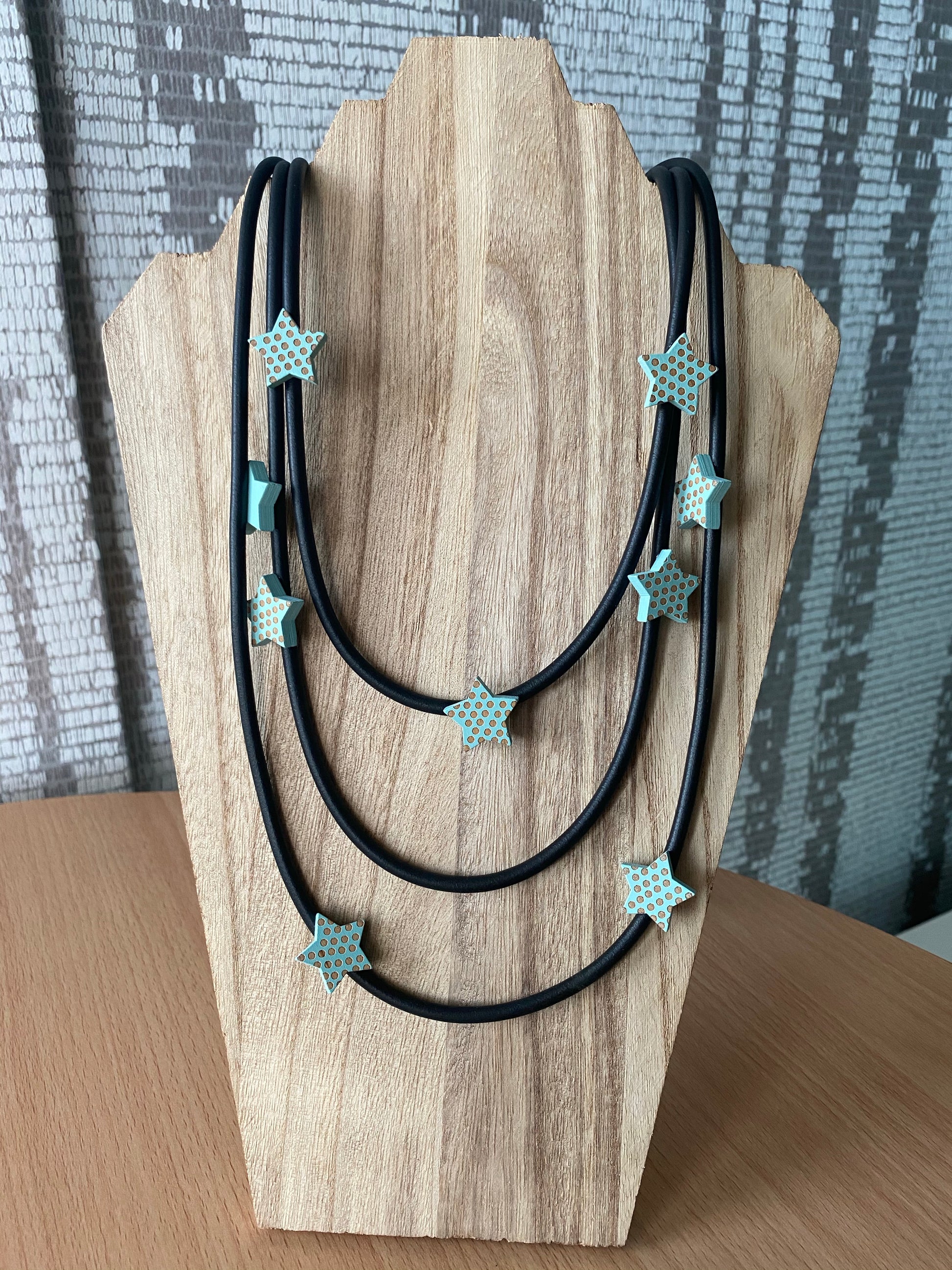 Baby Blue Dotted Stars