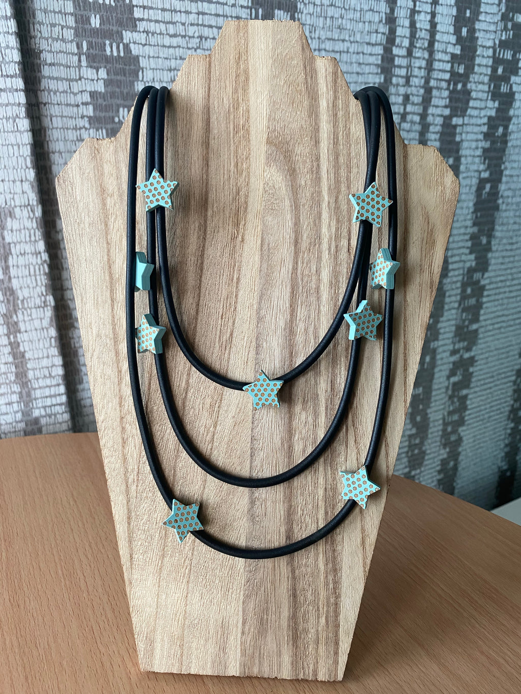 Baby Blue Dotted Stars