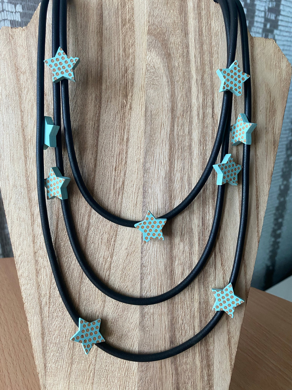 Baby Blue Dotted Stars