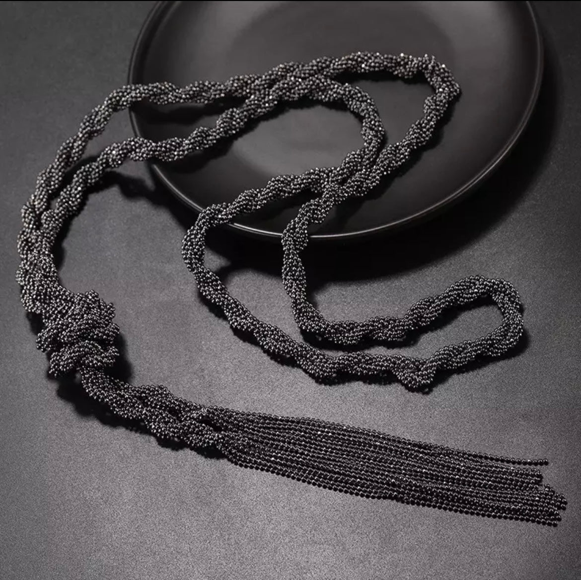Weave Long Necklace